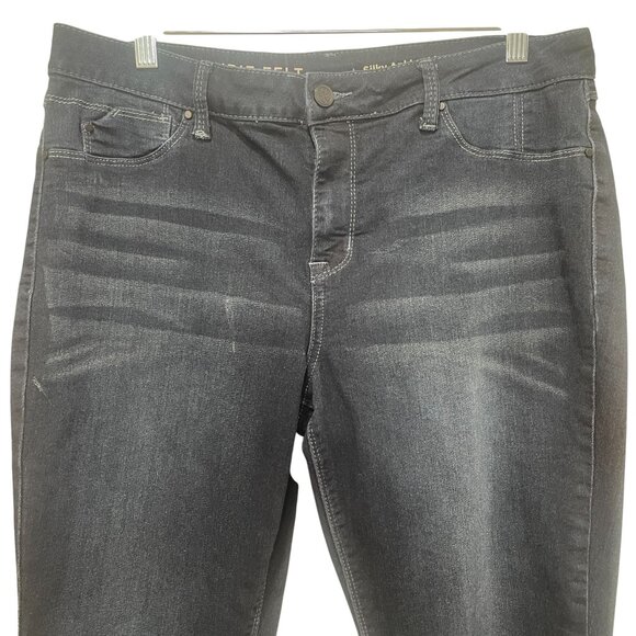 Laurie Felt Silky Ankle Skinny Jeans Dark Wash Stretch Soft Basic Size L - Picture 5 of 12